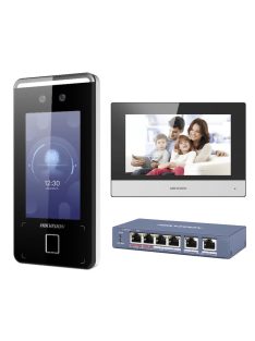   Hikvision DS-KIS900-SF Arcfelismerős, újjnyomatos video-kaputelefon szett