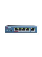 Hikvision DS-3E0105P-E (B) 5 portos PoE switch