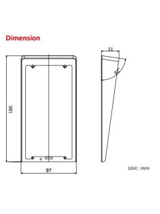 Hikvision DS-KABV8113-RS/Flush esővető