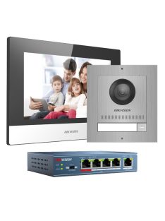 Hikvision DS-KIS602/S Egylakásos (bővíthető) IP video-kaputelefon szett