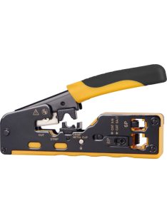   Krimpelő, blankoló, vágó fogó - normál csatlakozóhoz Cat 5e/Cat 6/Cat 6A/Cat 7