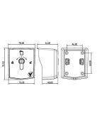 Kültéri kulcsos kapcsoló