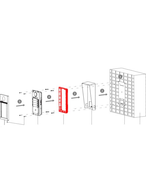 Felületi szerelő keret DS-KV8x13-WME1 kültérihez